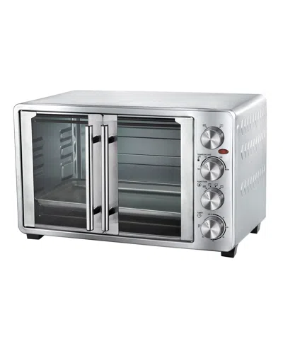 Megachef 30 Liter French Door Electric Toaster Oven In Silver