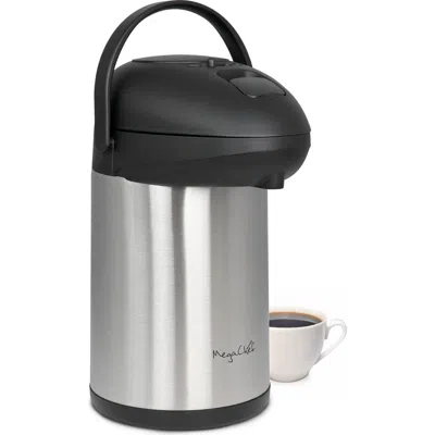 Megachef 3.17 Quart Stainless Steel Vacuum Body Pump Cap Air Pot In Black