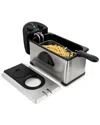 Megachef 3.17 Quart Stainless Steel Electric Deep Fryer With Timer