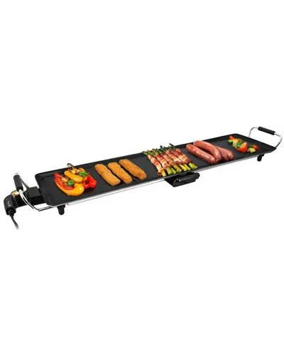 Megachef 35.43in Electric Grill With Drip Tray In Black