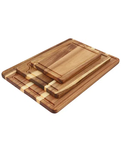 MEGACHEF MEGACHEF 3PC ACACIA WOOD CUTTING BOARD SET