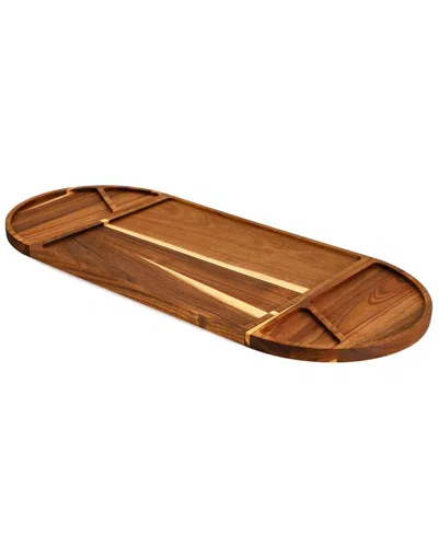 Megachef 3pc Acacia Wood Cutting Board With Serving Board Platter In Brown