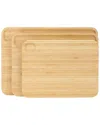 Megachef 3pc Bamboo Cutting In Brown