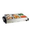 Megachef 4 Section Buffet Server Food Warmer In Silver