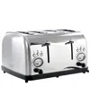 Megachef 4 Slice Wide Slot Toaster With Variable Browning