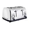 Megachef 4 Slice Wide Slot Toaster With Variable Browning In Silver