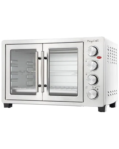 Megachef 45qt Electric French Door Rotisserie Convection Counter Top Oven In Silver