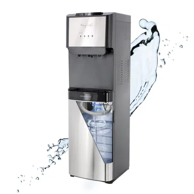 Megachef 5 Gallon Hot, Room Temp And Cold Water Bottom Load Water Dispenser With Uv Self-cleaning In Multi