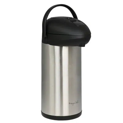 Megachef 5 Liter Stainless Steel Vacuum Body Pump Cap Air Pot In Silver