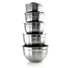 Megachef 5 Piece Multipurpose Stackable Mixing Bowl Set With Lids In Multi