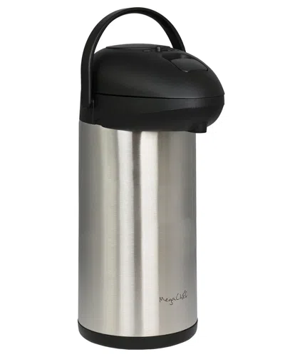 Megachef 5 Quart Stainless Steel Vacuum Body Pump Cap Air Pot In Silver