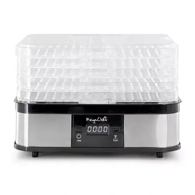Megachef 5-tray Food Dehydrator In Silver