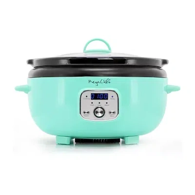 Megachef 6 Qt Slow Cooker In Blue