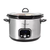 Megachef 6 Qt Slow Cooker In Silver