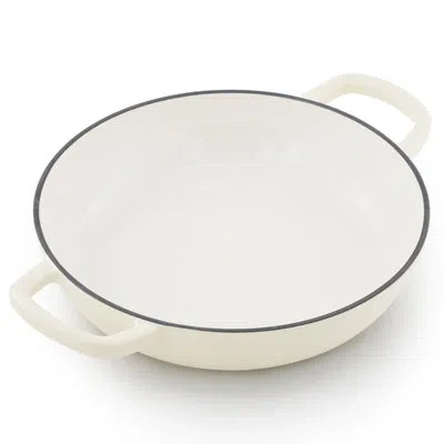 Megachef 6 Quart Enameled Cast Iron Bread Pot In Cream With Baking Mat