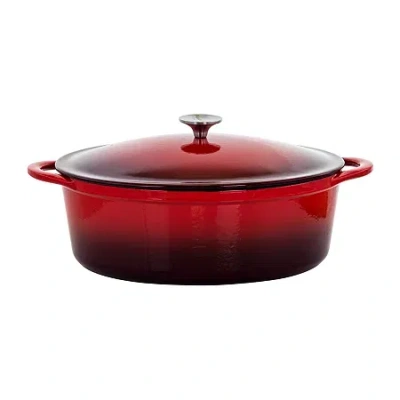 Megachef 7-qt. Cast Iron Dutch Oven In Red