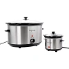 Megachef 8-qt. Slow Cooker With Mini 0.6-qt. Warmer In Silver