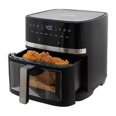 Megachef 8 Quart Air Fryer With Window In Black