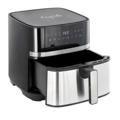 Megachef 8.5 Quart Bundle Electric Air Fryer In Black