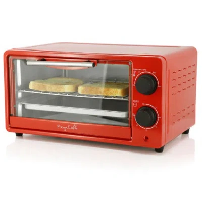 Megachef 9.5 Quart Electric Counter Top Toaster Oven In Orange