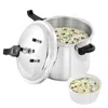 Megachef 9.5 Quart Induction And Stovetop Pressure Cooker With Steamer In Silver