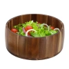 Megachef 9.75 Inch Large Acacia Wood Salad Bowl In Brown