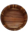 Megachef 9.75in Large Acacia Wood Salad Bowl