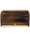 Megachef Acacia Wood Bread Box With Sliding Glass Lid
