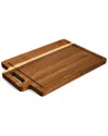 Megachef Acacia Wood Rectangle Serving Board In Brown