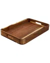 Megachef Acacia Wood Rectangle Serving Tray In Brown