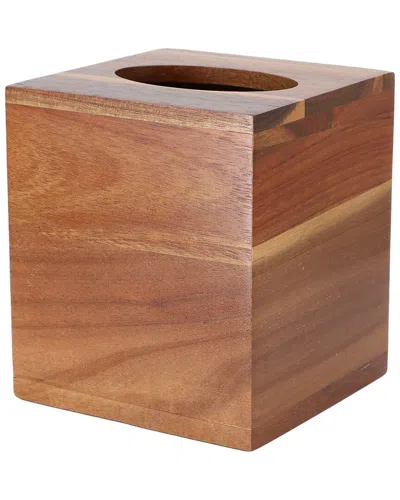 Megachef Acacia Wood Tissue Box Holder In Brown