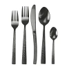 Megachef Baily 20-pc. 18/10 Stainless Steel Flatware Set In Black