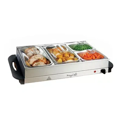 Megachef Buffet Server & Food Warmer In Silver