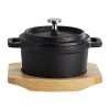 Megachef Cast Iron 8-oz. Mini Dutch Oven In Black