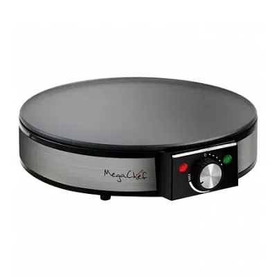Megachef Crepe And Pancake Maker Breakfast Griddle In Black