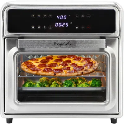 Megachef Digital Electric Multi-function Air Fryer And Counter Top Oven In Gray