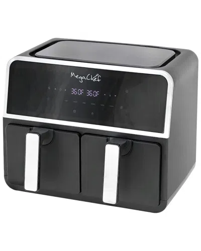Megachef Dual 4.5qt Digital Electric Air Fryer In Black