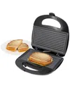 Megachef Electric Compact Aluminum Sandwich Maker In Silver