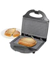Megachef Electric Compact Silver Nonstick Sandwich Maker In Silver