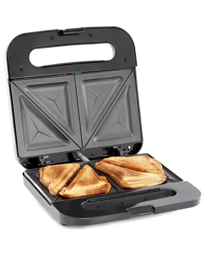 Megachef Electric Non-stick Sandwich Maker In Silver