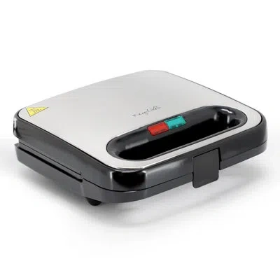 Megachef Electric Non-stick Sandwich Maker In Silver