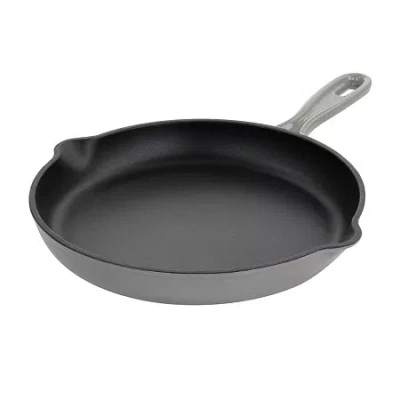 Megachef Enameled Cast Iron 10.25" Skillet In Black