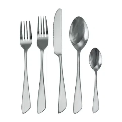 Megachef Gibbous 20-pc. 18/10 Stainless Steel Flatware Set In Silver