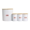 Megachef Iron 4-pc. Canister In White