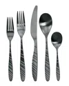 Megachef La Vague 20pc Flatware Set In Silver