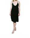 Megan Huntz Jules Midi Dress In Black In Black