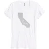 Megan Lee Designs State Graphic Tee In White