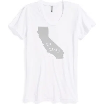 Megan Lee Designs State Graphic Tee In White