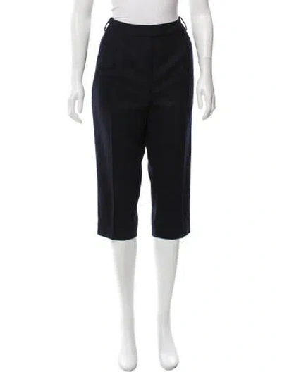 Pre-owned Megan Park Tailored Wool Pants In Blue