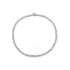 MEGAN WALFORD MEGAN WALFORD STERLING SILVER CLEAR CUBIC ZIRCONIA NECKLACE